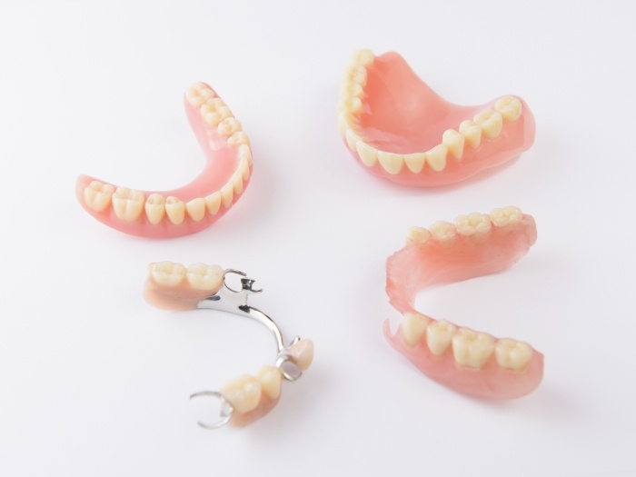 Multiple full and partial dentures