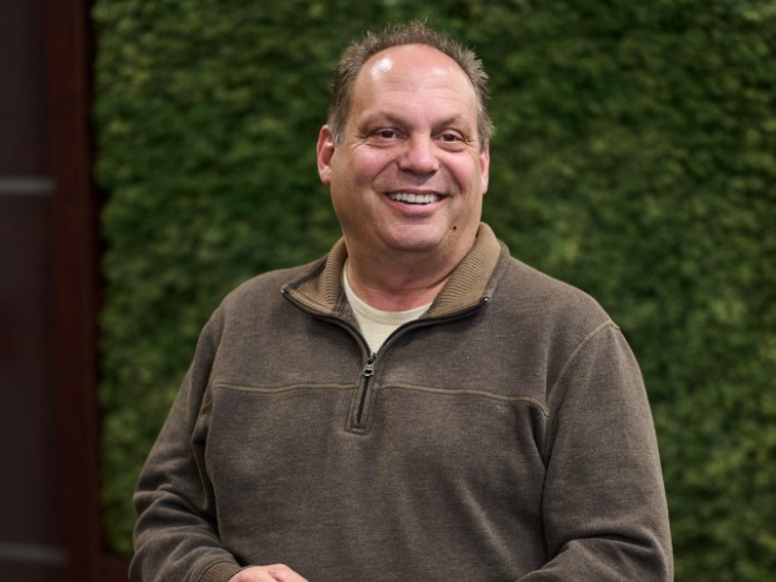 Close up of older man smiling